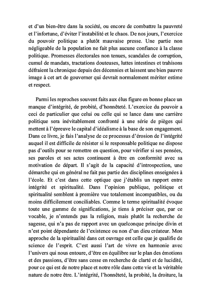 L'intégrité en politique : une utopie ?