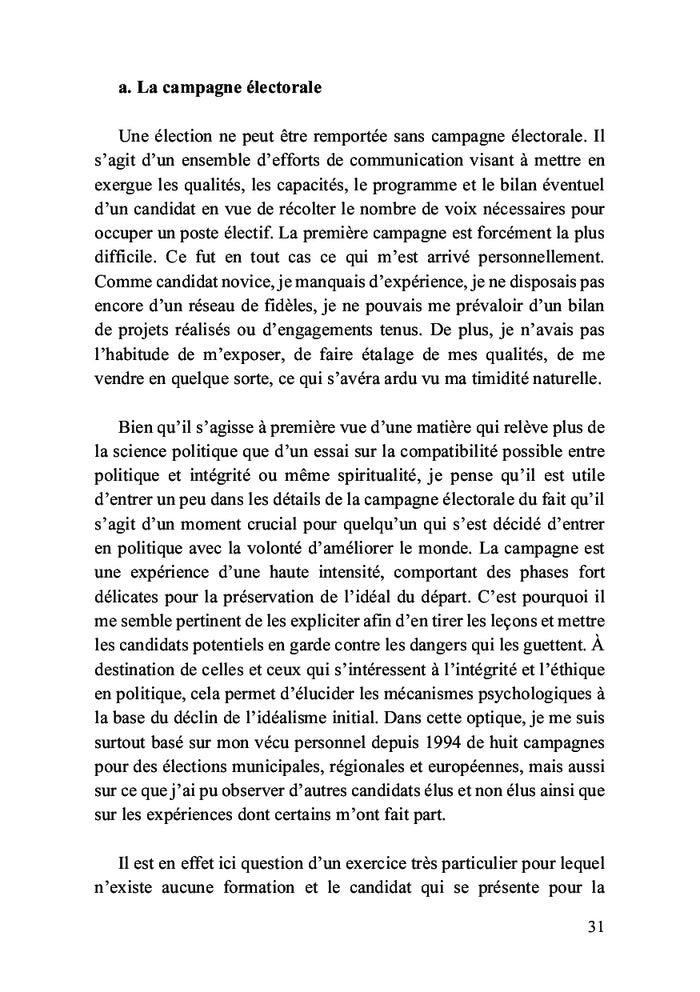 L'intégrité en politique : une utopie ?