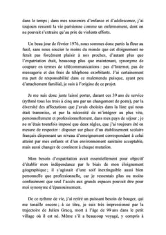 Besoins d'ailleurs