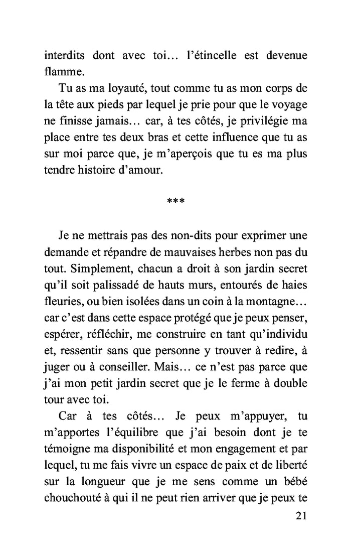 L'amour est une chaleur intense