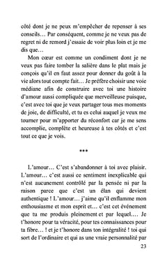 L'amour est une chaleur intense