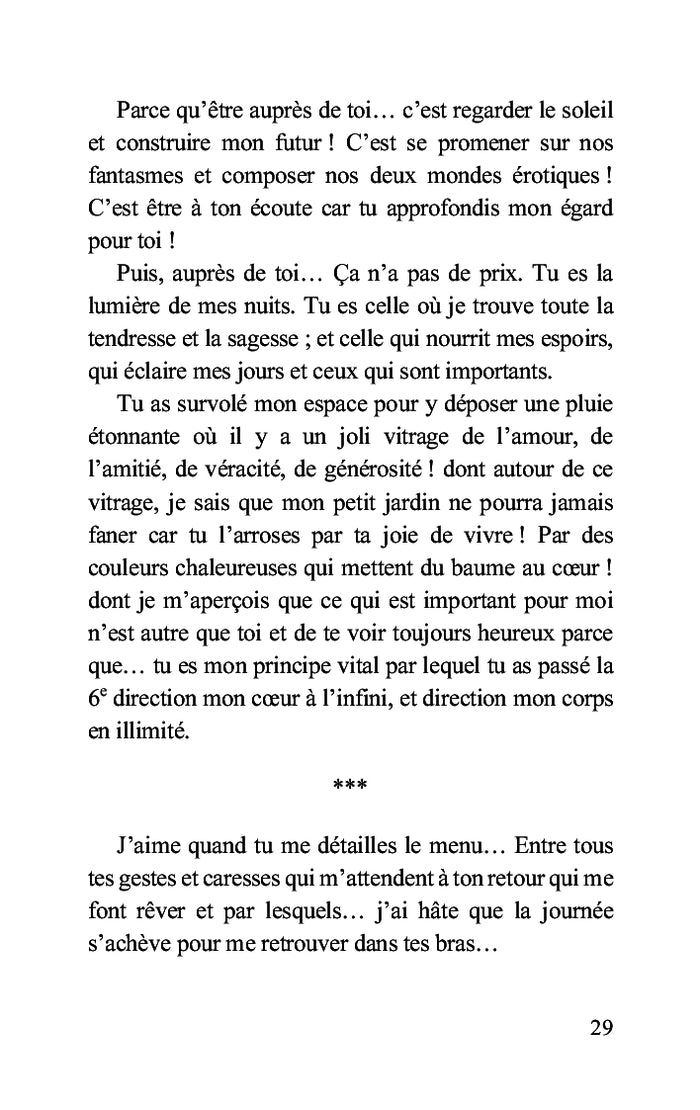 L'amour est une chaleur intense