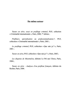 Mémoires d'un criminologue