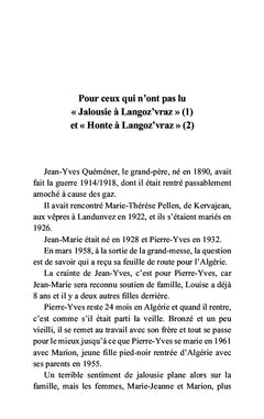Retour à Langoz'vraz ?