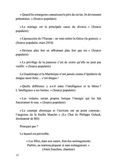 Recueil de brèves en vrac