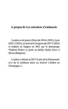 Les entretiens d'embauche