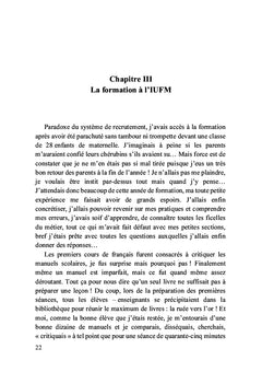 Au secours, je ne veux plus être instit !