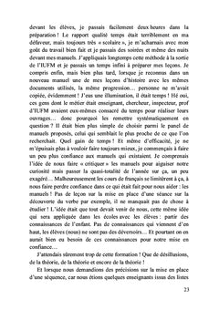 Au secours, je ne veux plus être instit !