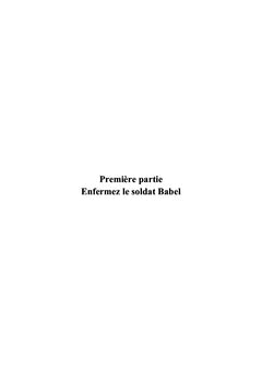 Enfermez le soldat Babel