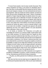 L'envol de Felicy Bursky
