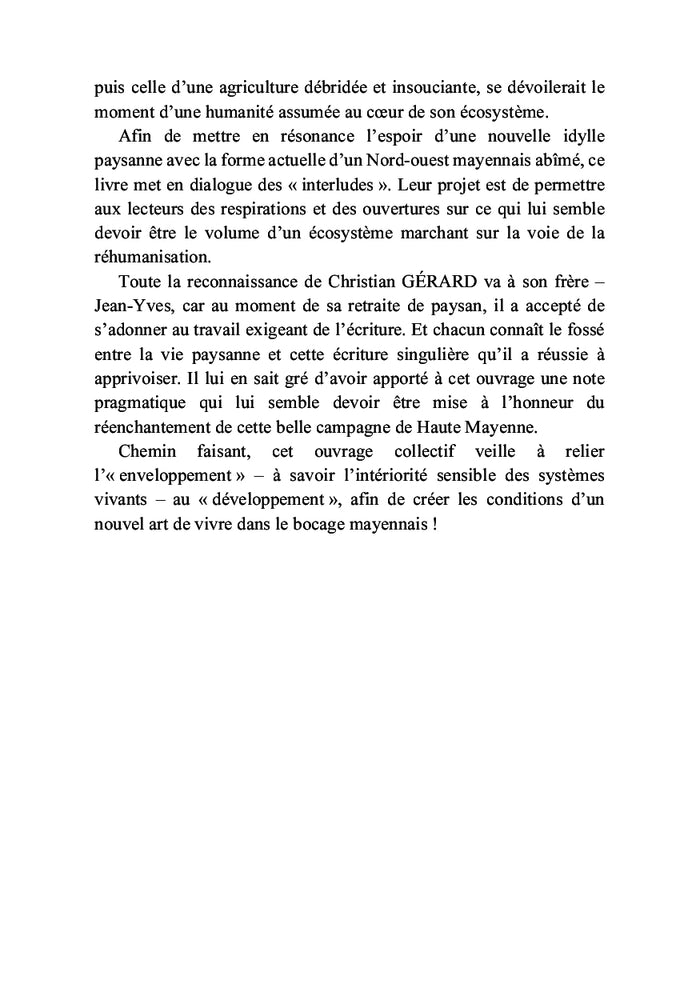 Le bocage pour une agriculture paysanne