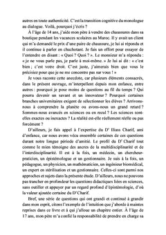 L'évolution scientifique