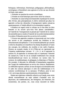L'évolution scientifique
