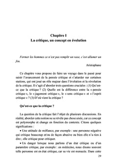 L'évolution scientifique