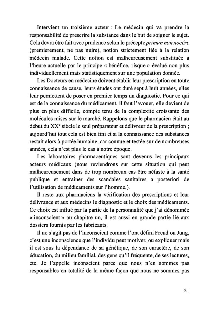 Parole d'un pharmacien