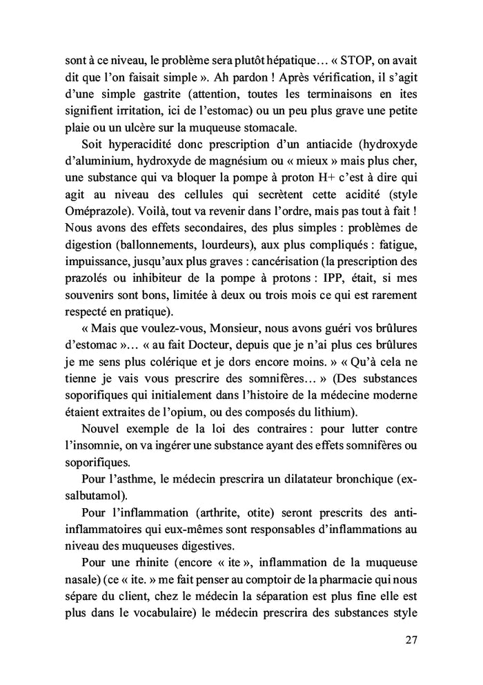 Parole d'un pharmacien