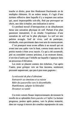 Entre paroles et l'infini