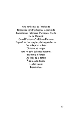 Entre paroles et l'infini
