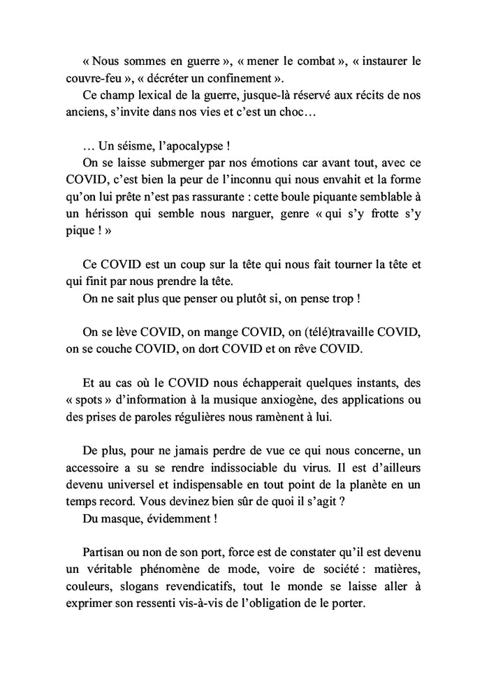 covid-19 ou 19 façons de voir covid autrement