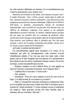 Le parfum du sang