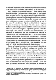 Personnes autistes