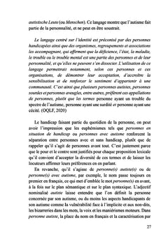 Personnes autistes