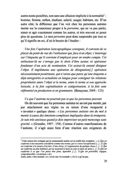 Personnes autistes