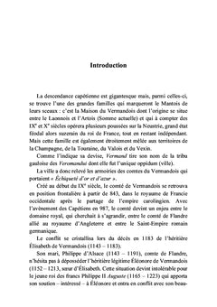 Les comtes de Vermandois de la lignée capétienne