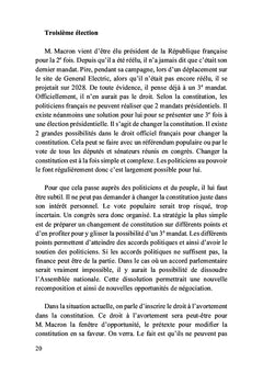 2022 Une critique de la France