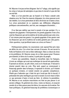2022 Une critique de la France