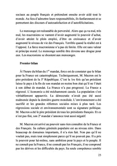 2022 Une critique de la France