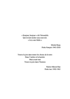 Je voulais être le premier