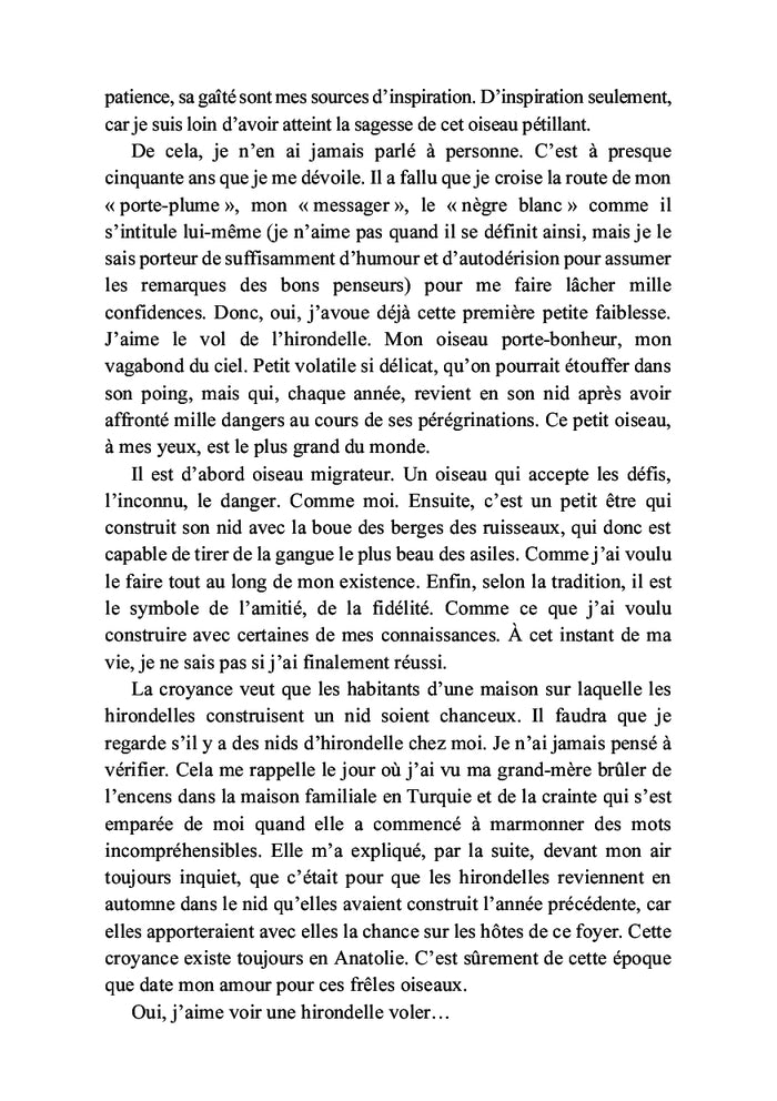 Je voulais être le premier