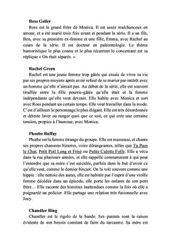 La traduction de l'humour pour la télévision L'adaptation de l'humour dans la sitcom Friends