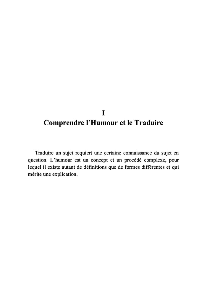 La traduction de l'humour pour la télévision L'adaptation de l'humour dans la sitcom Friends