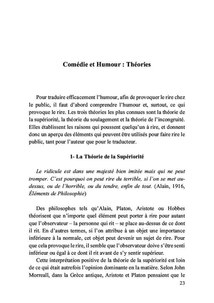 La traduction de l'humour pour la télévision L'adaptation de l'humour dans la sitcom Friends