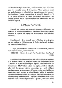 La traduction de l'humour pour la télévision L'adaptation de l'humour dans la sitcom Friends