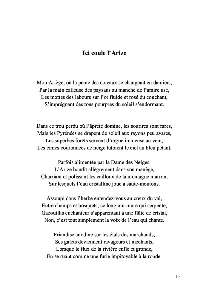 Mon Ariège à coeur ou vers