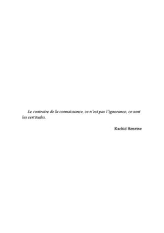 Incertitudes