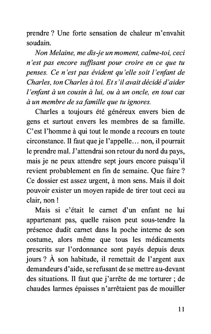 Douleurs d'une femme africaine