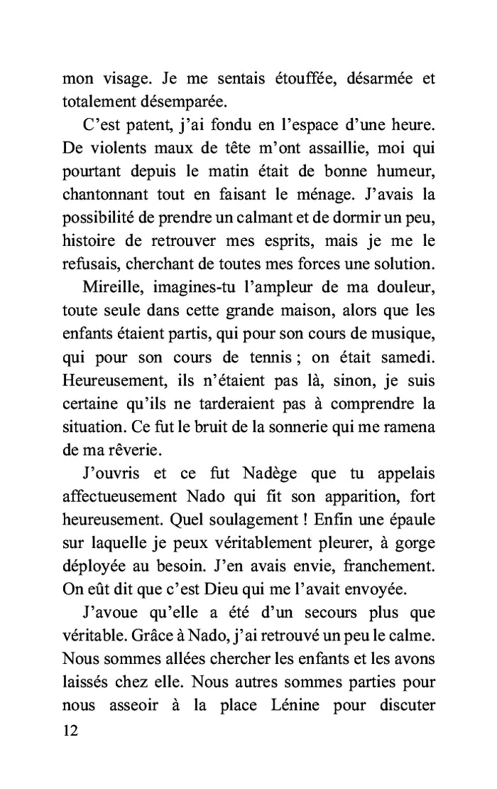 Douleurs d'une femme africaine