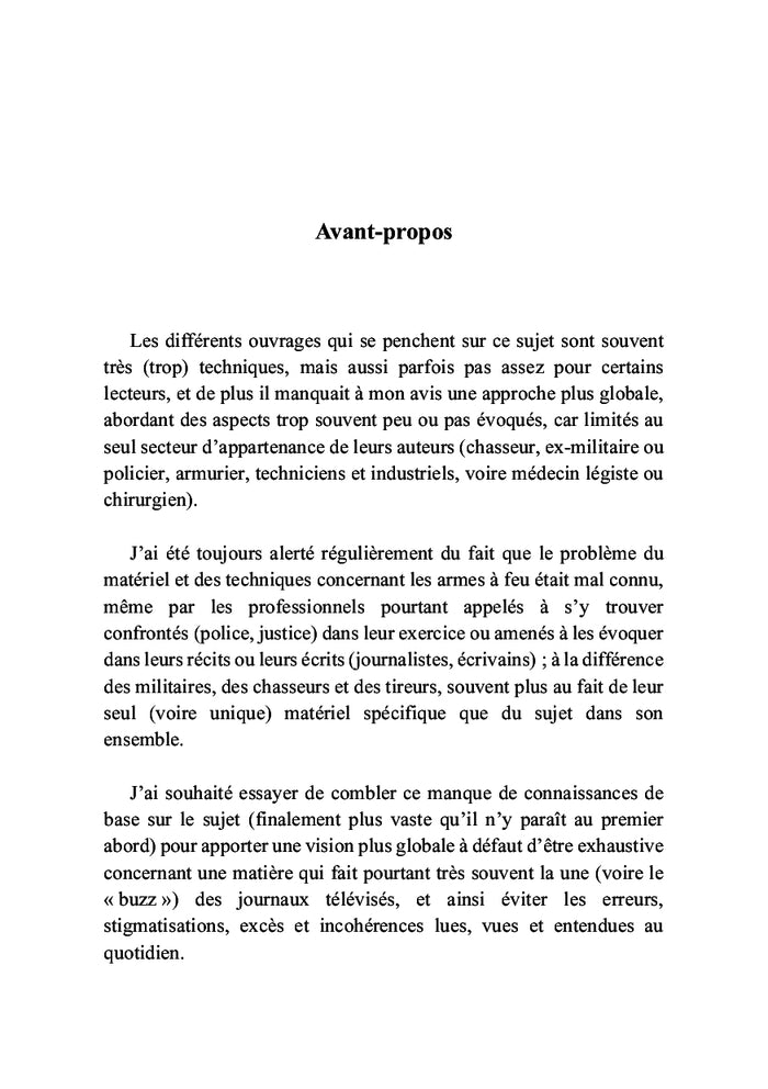 Balistique des armes à feu de poing et d'épaule