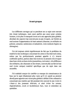 Balistique des armes à feu de poing et d'épaule