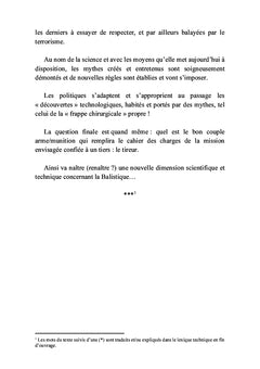 Balistique des armes à feu de poing et d'épaule