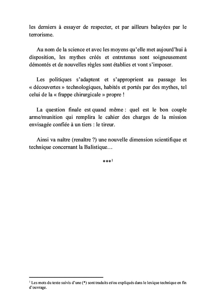 Balistique des armes à feu de poing et d'épaule