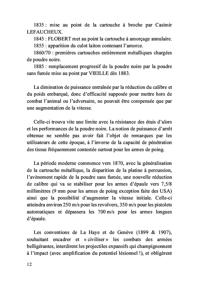 Balistique des armes à feu de poing et d'épaule