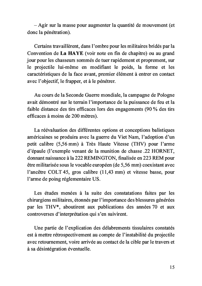 Balistique des armes à feu de poing et d'épaule