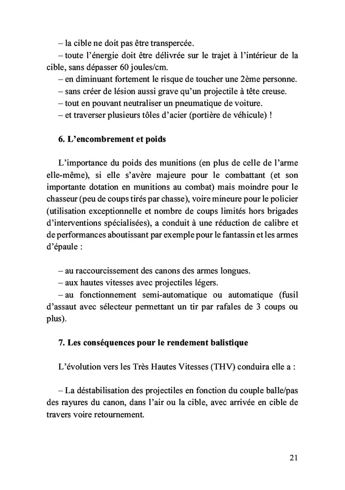 Balistique des armes à feu de poing et d'épaule