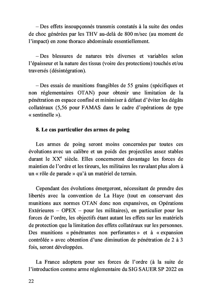 Balistique des armes à feu de poing et d'épaule