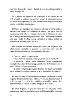 Balistique des armes à feu de poing et d'épaule